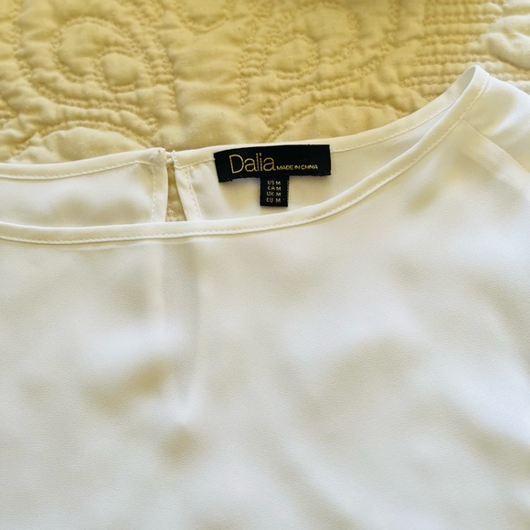 Dalia white long sleeve blouse - Picture 4 of 6